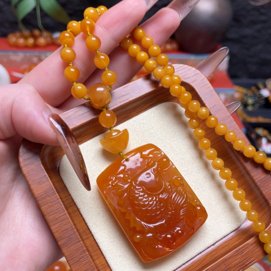 蜜蜡未镶嵌手链项链