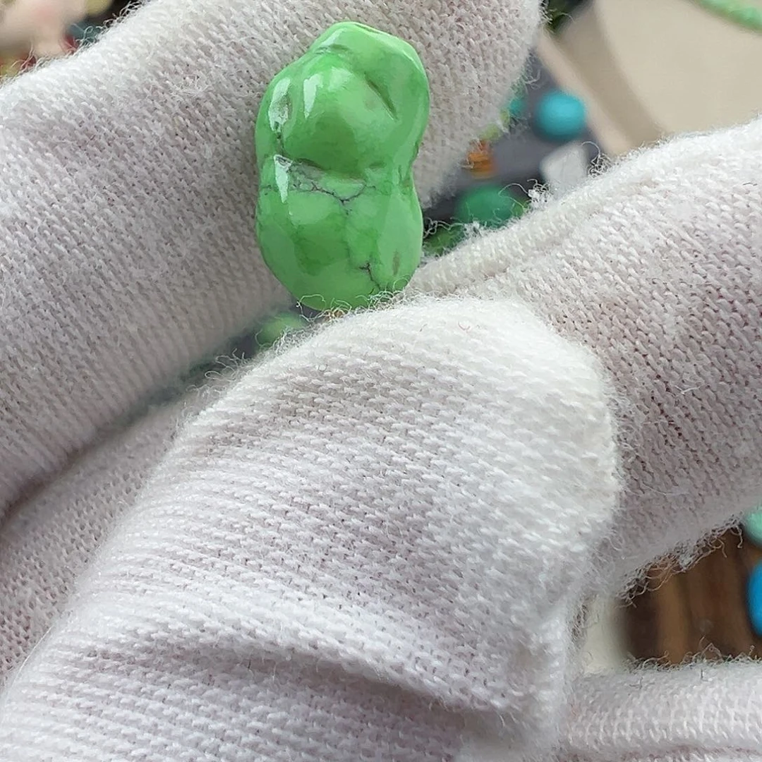 绿松石菜籽黄绿松石Z未镶嵌