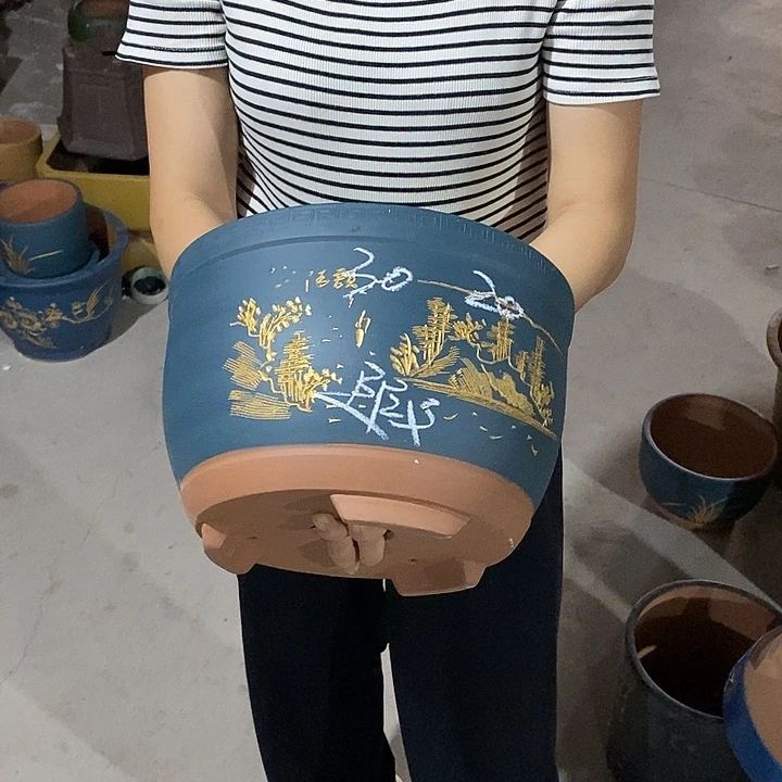 紫砂花盆紫砂花盆