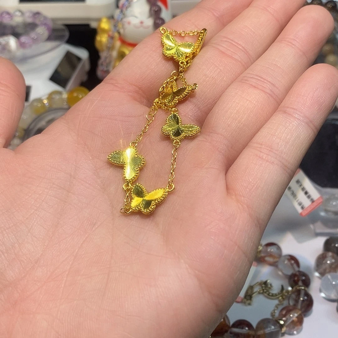 水晶手链未镶嵌蝴蝶手链