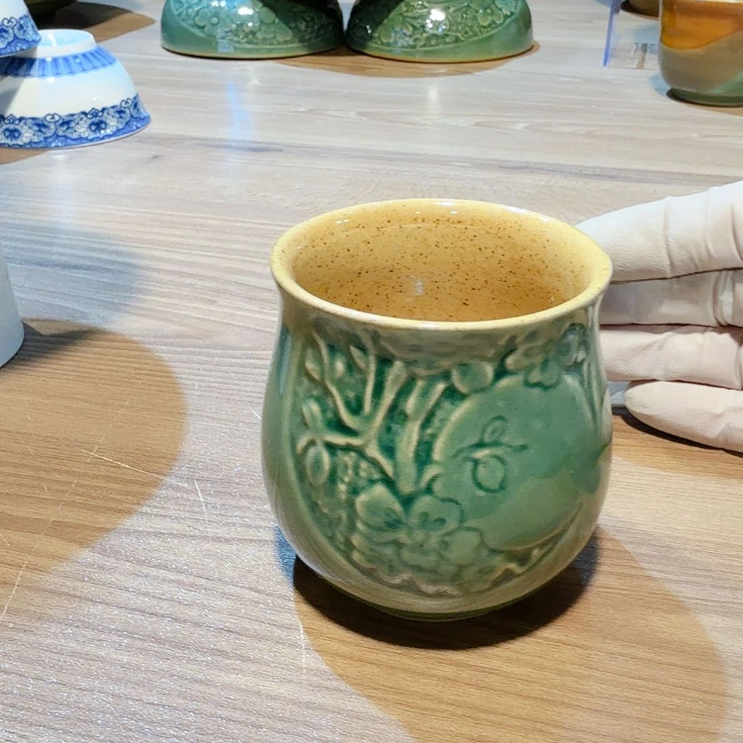 磁州窑国营五厂八几年煤烧矿物釉瓷