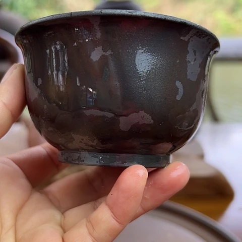 戬谷龙窑柴烧茶杯7