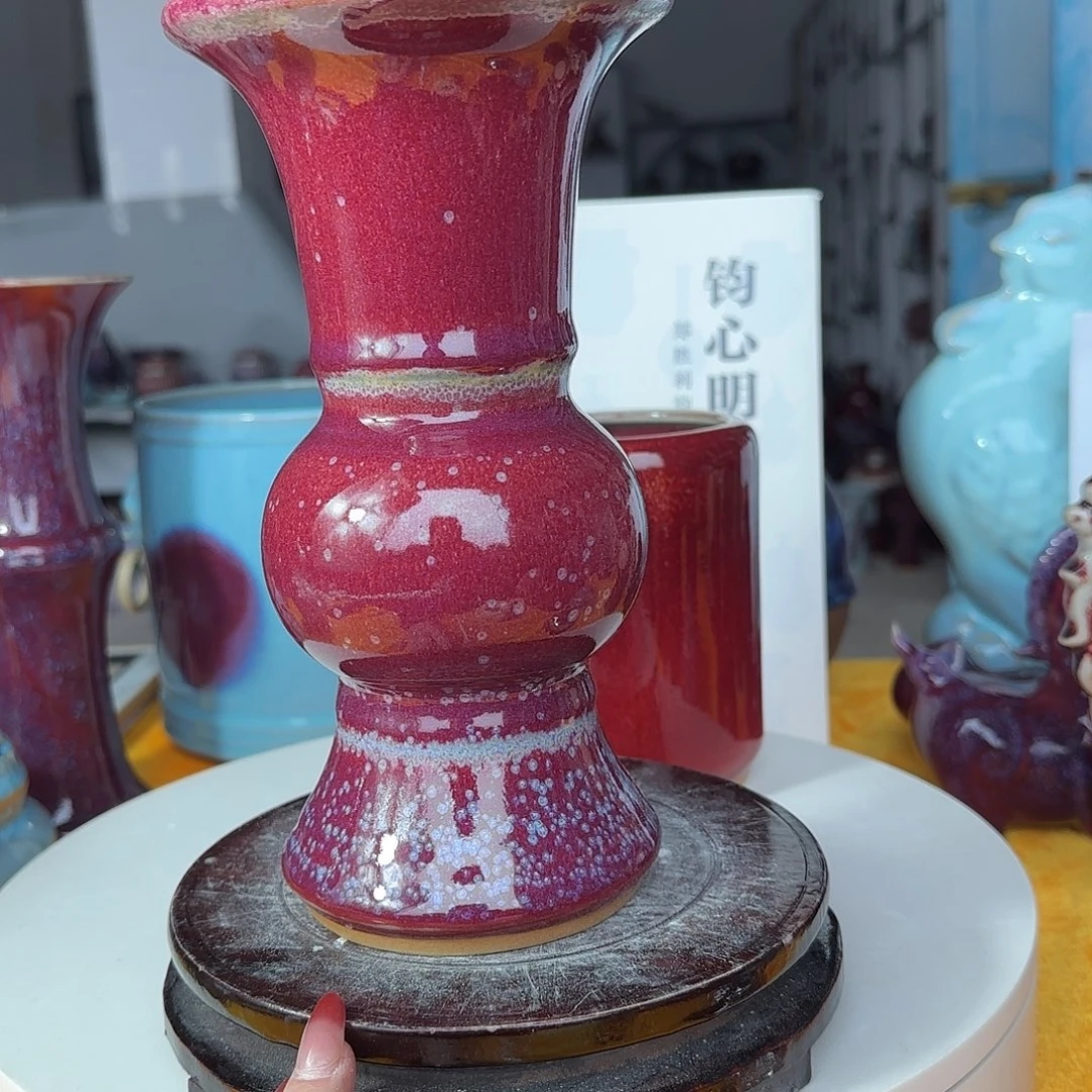 摆件陶郑家钧窑摆件
