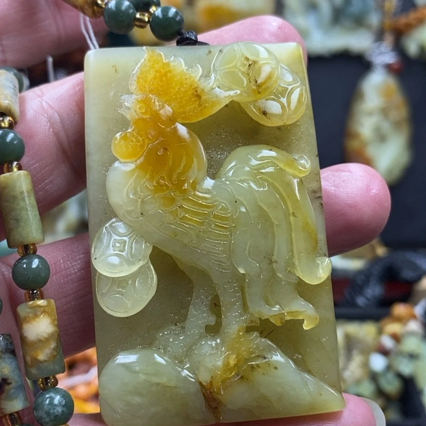 【闪购商品】蛇纹石玉吊坠未镶嵌