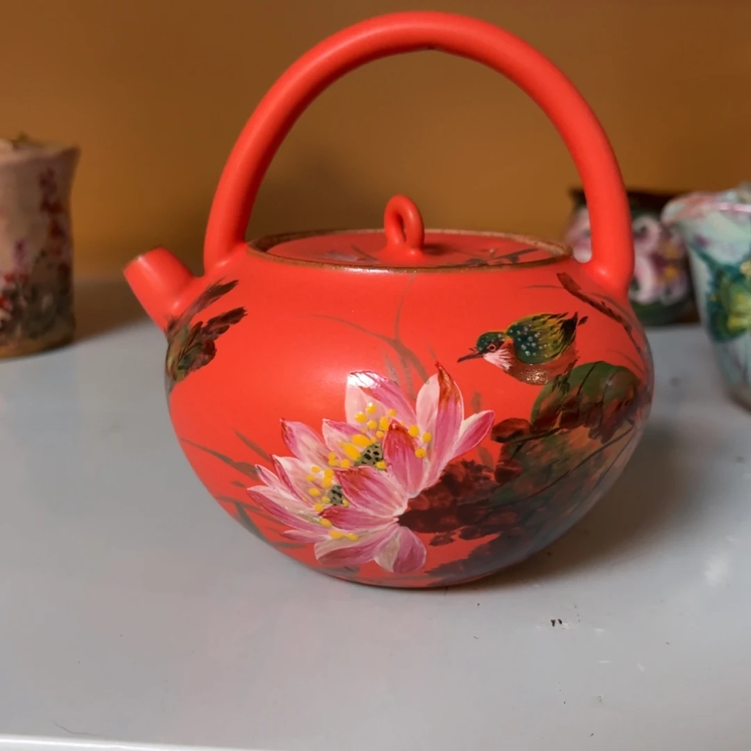 柴烧纯手工手绘陶瓷