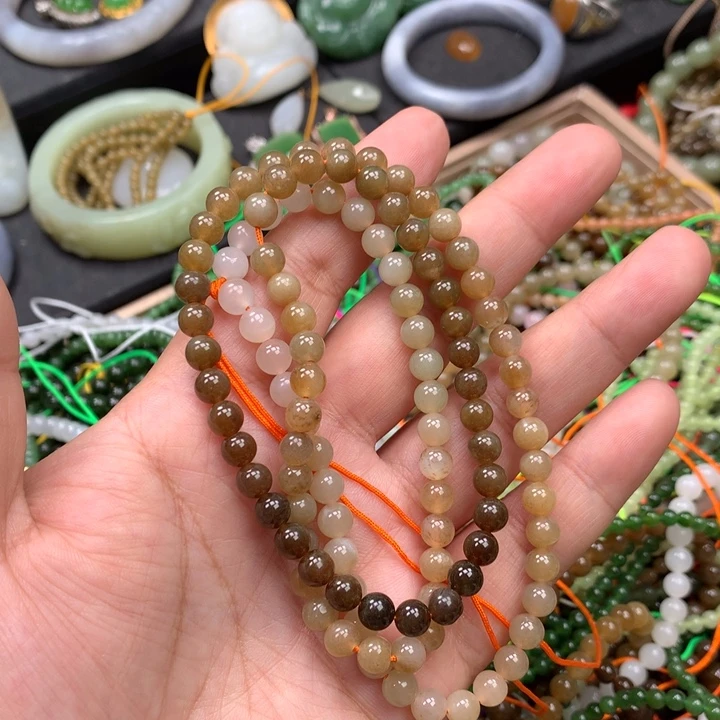 和田玉未镶嵌手链71