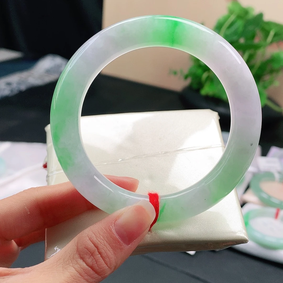 翡翠手镯（圆镯）未镶嵌天然翡翠手镯55