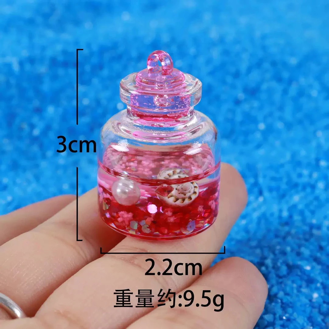 大号夜光海螺珍珠阿拉瓶 diy手工奶油胶钥匙扣手机链挂件饰品配件
