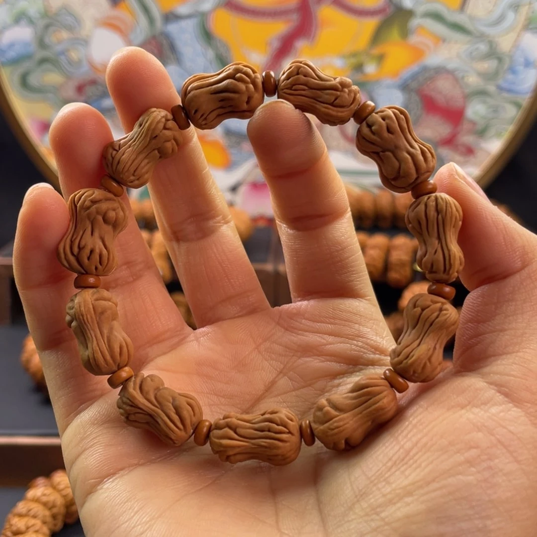 桃核手串花生手串