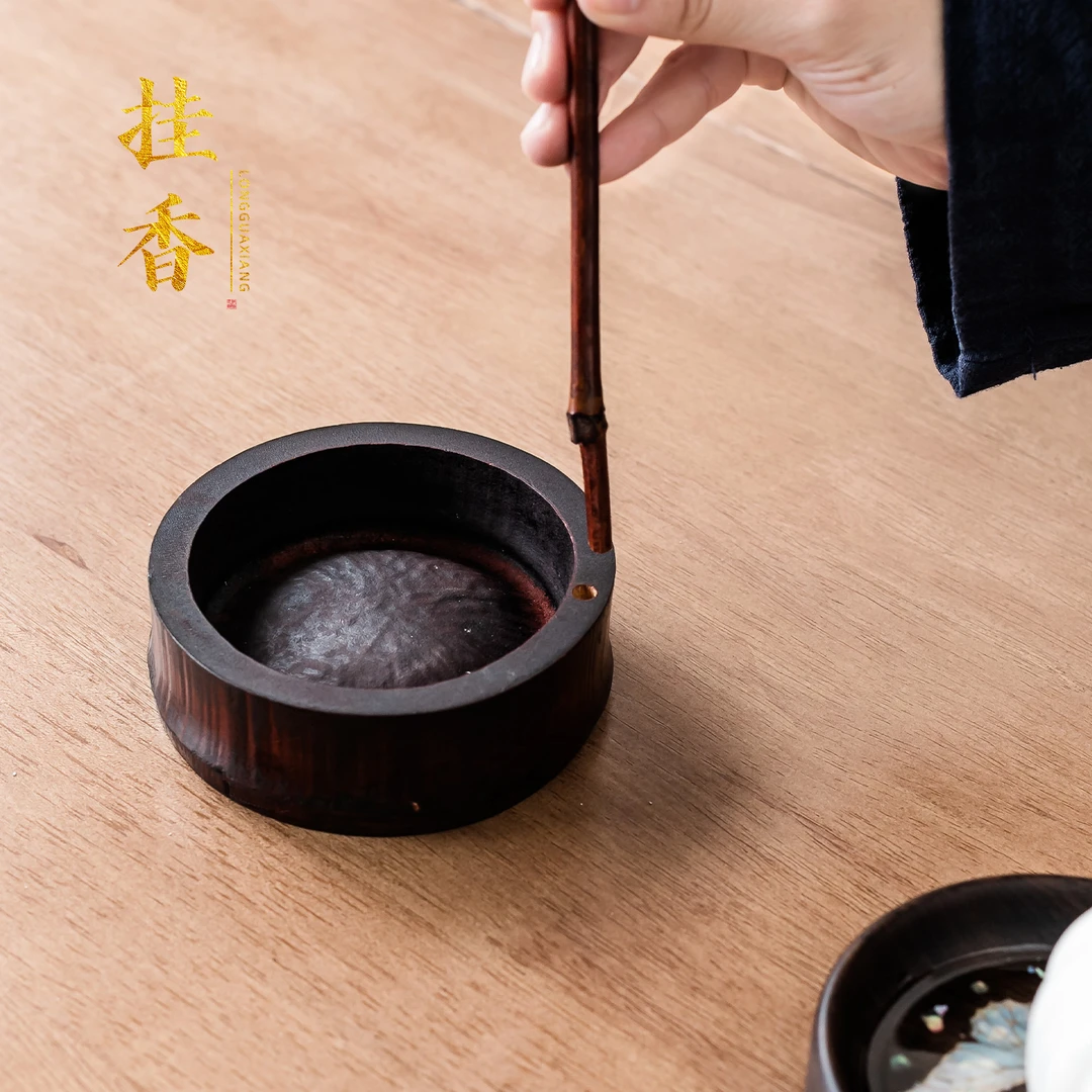 倒流香架手工竹制龙挂香架龙香插竹架竹子倒挂香座龙头线公道杯