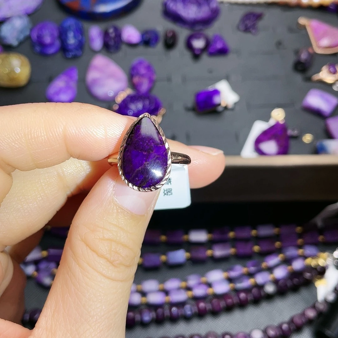 苏纪石（舒俱来）戒指银S925镶嵌