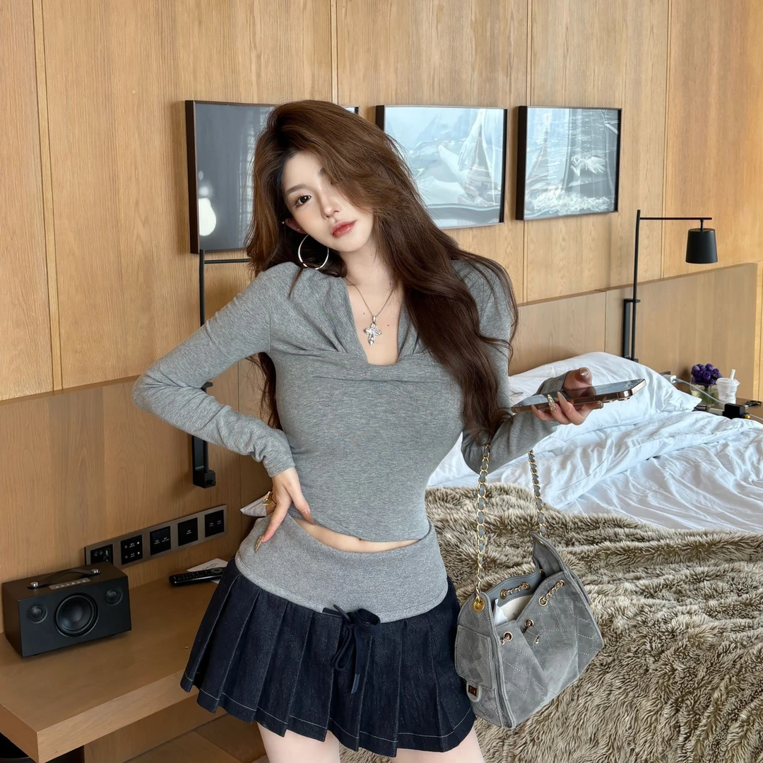 GUIDI GUDI【孤单星球】休闲百搭两件套套装/黄加蓝