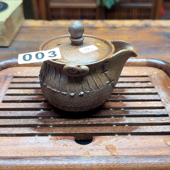 纯手工制作粗陶茶具