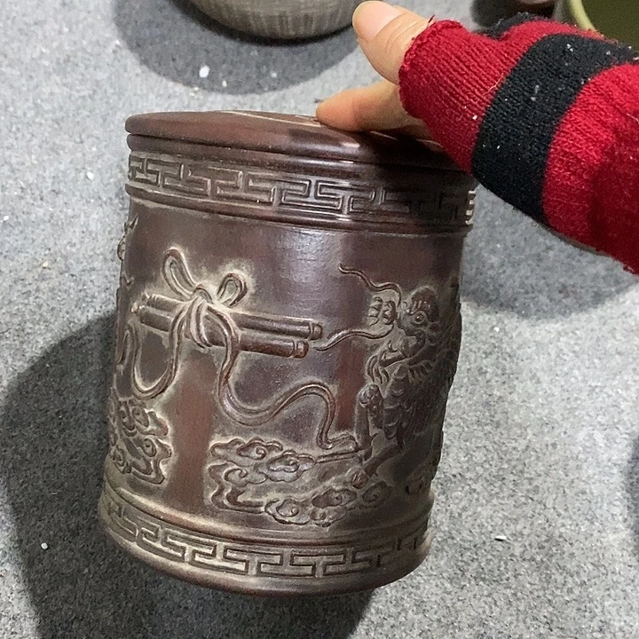 紫砂茶壶陶瓷摆件爱好者摆件