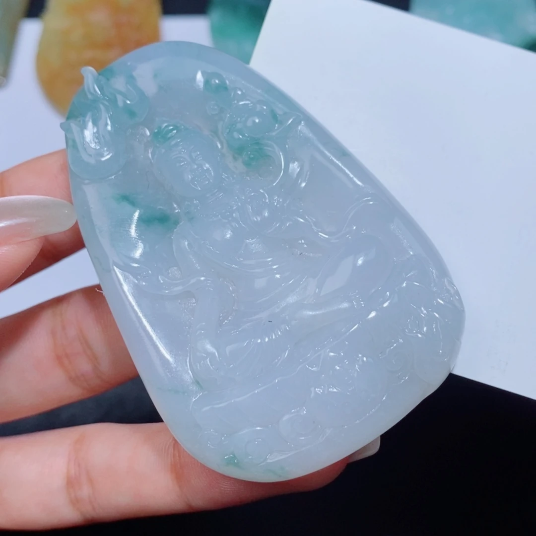定制翡翠未镶嵌吊坠