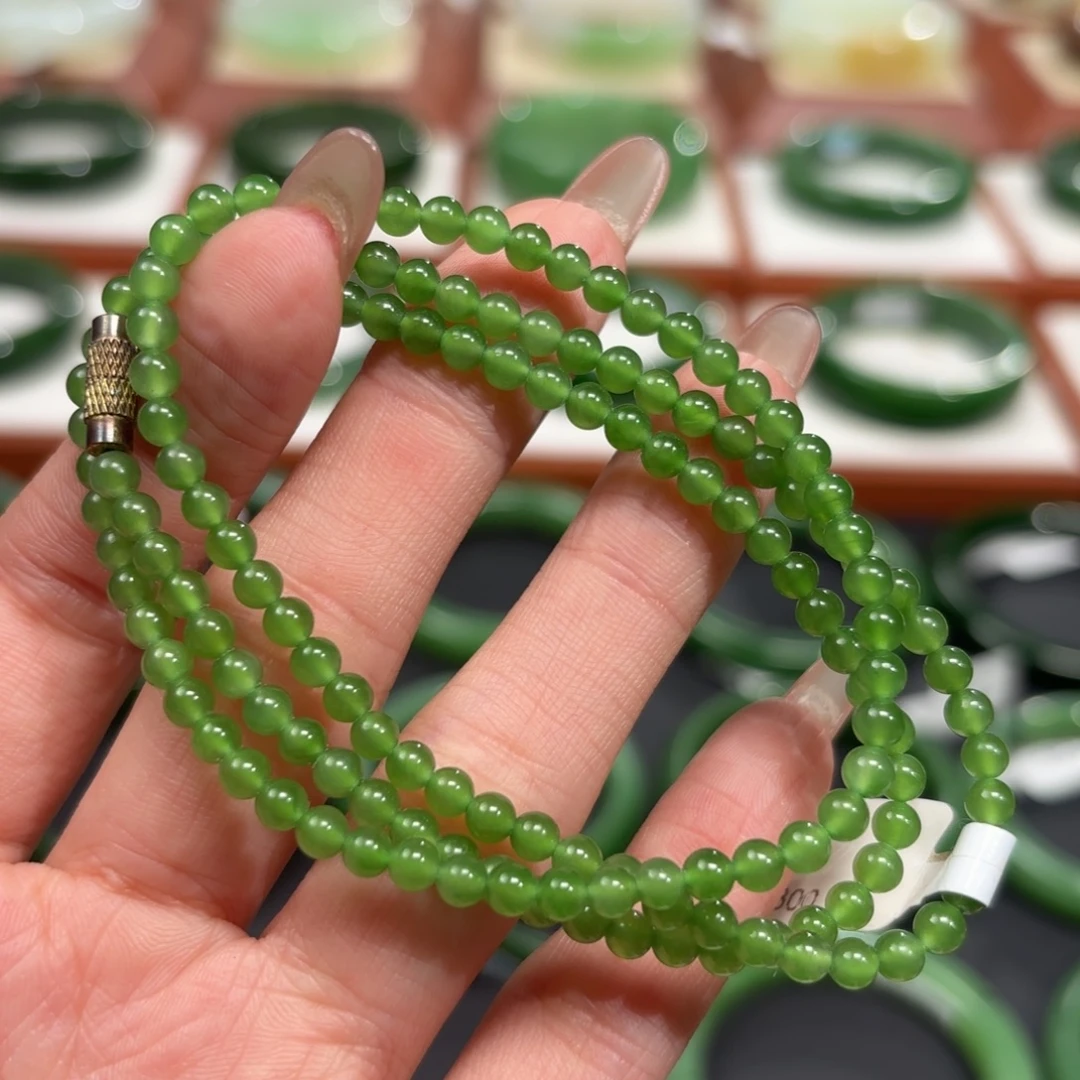 和田玉未镶嵌手镯4