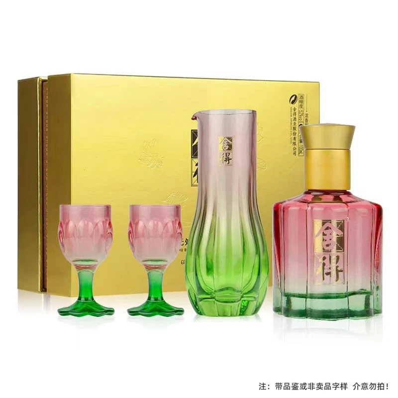 舍得无处不春风礼盒浓香型宴请收藏透明瓶身52度100ml/瓶52度