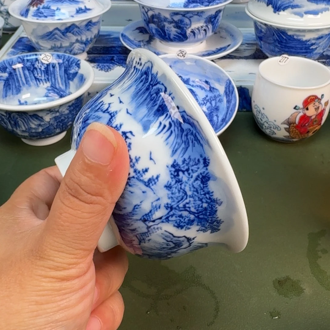 景德镇纯手绘茶具圆圆208