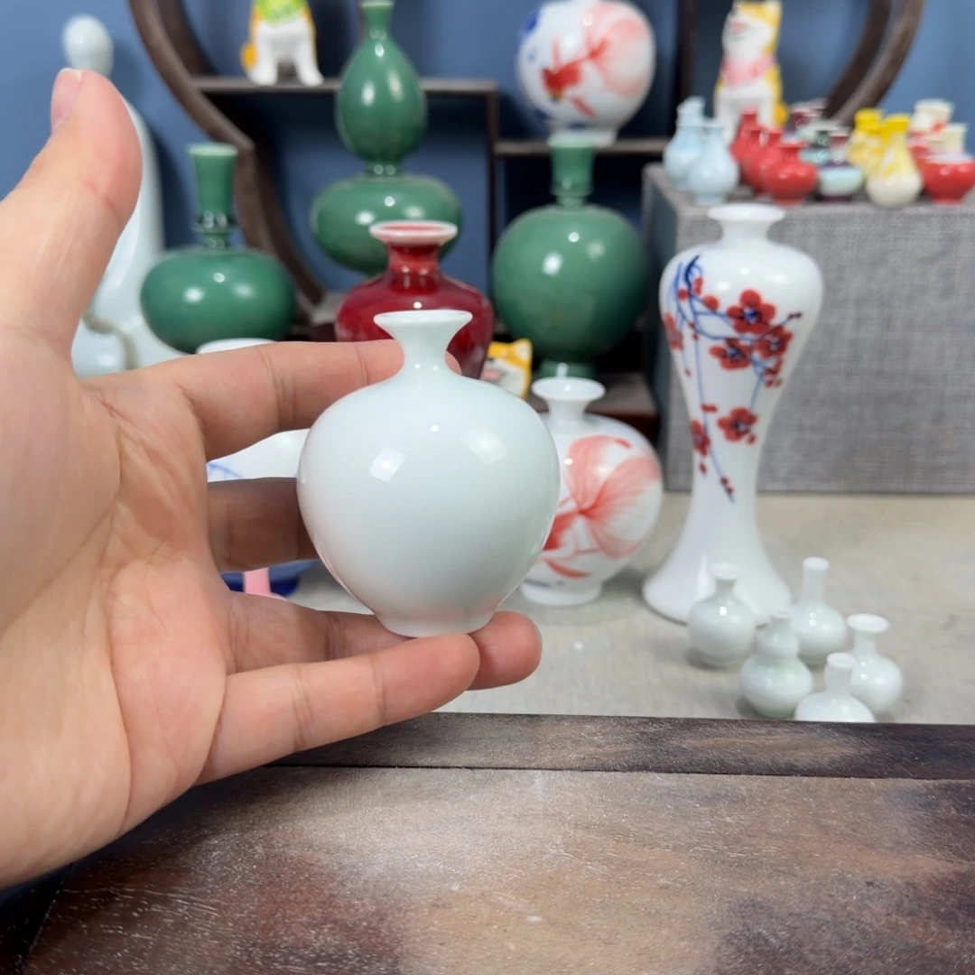 陶瓷手工小花器摆件