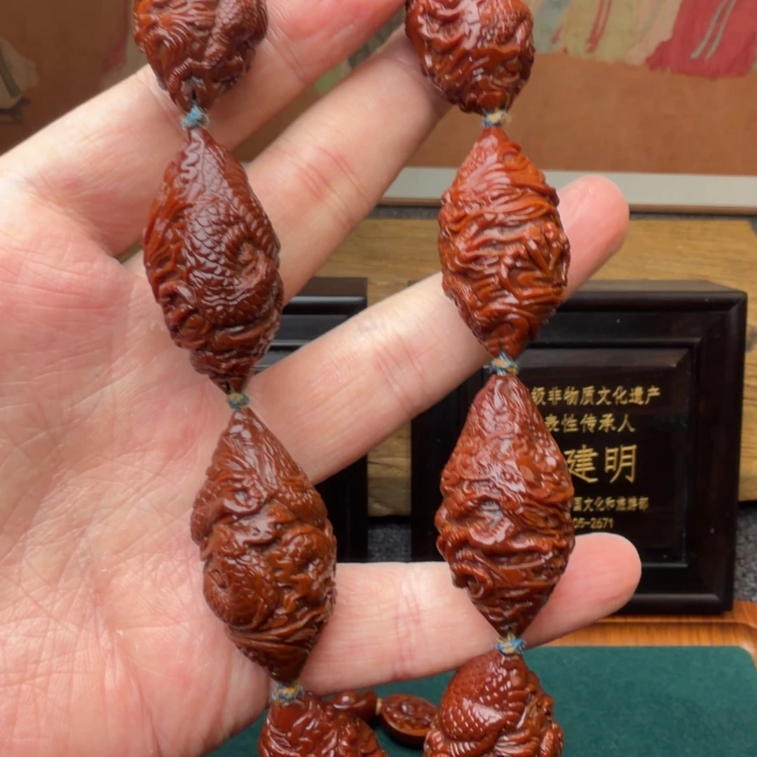 吊坠文玩核桃龙手持