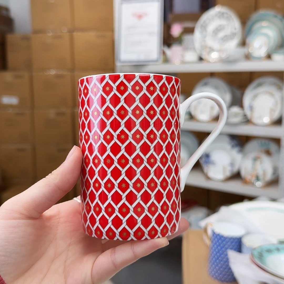 骨瓷马克杯420ml一只外贸尾单