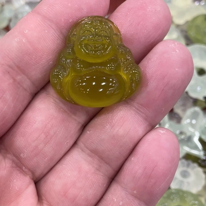 蛇纹石玉合金颈饰