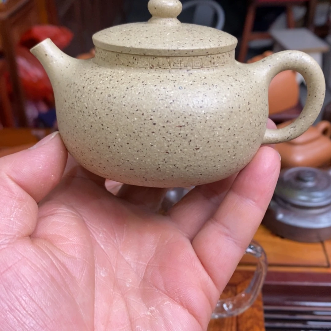 茶壶紫砂紫砂壶梨皮红麻子平安壶