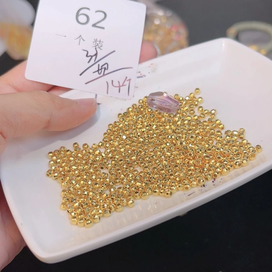 紫晶珠宝半成品银S925镀金镶嵌62