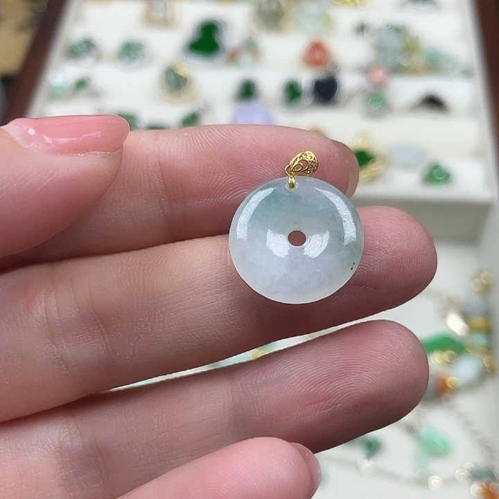 翡翠银S925镶嵌颈饰