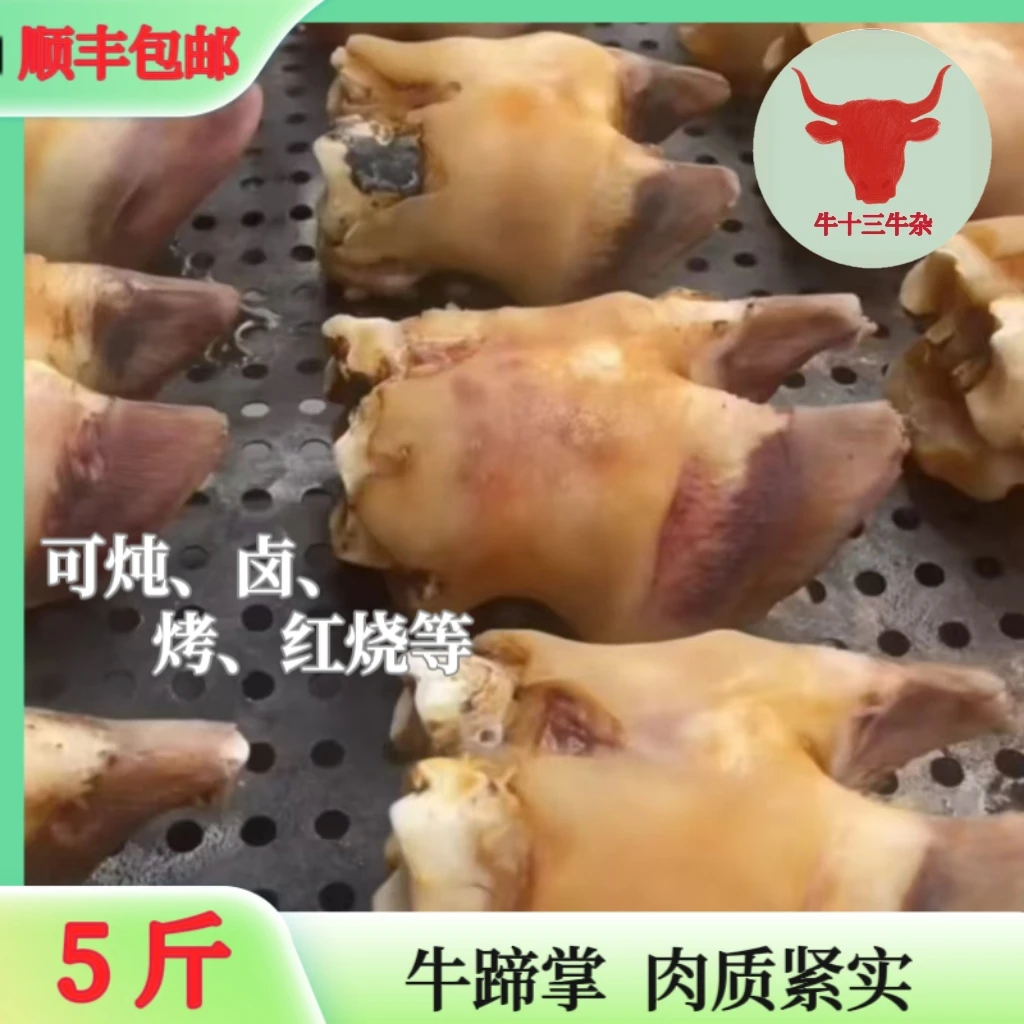 新鲜原味一开四火烧牛蹄5斤装  黄牛 牛副产品 牛杂新鲜干净批发