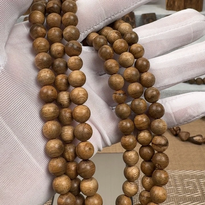 沉香手串柬埔寨黄油老料多圈沉香手串0.8规格23.3克