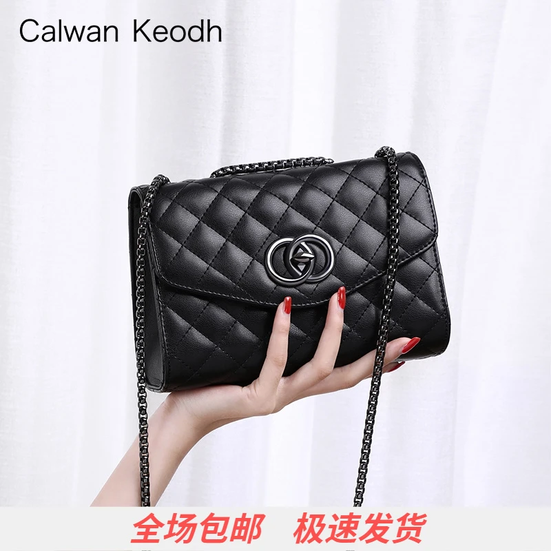 Calwan Keodh真皮包包女包2025百搭斜挎包生日元旦礼物送女生