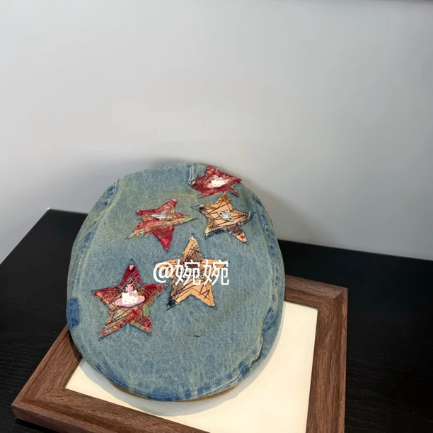 韩版定制星球牛仔前进帽