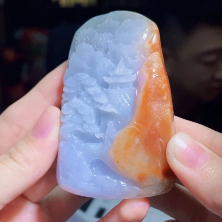 翡翠未镶嵌吊坠(不含链)A106