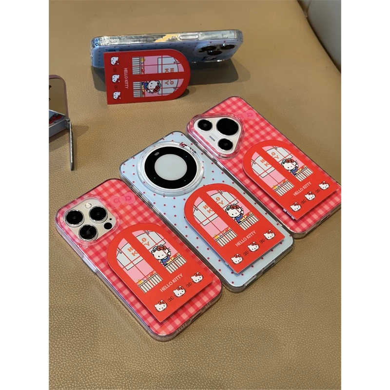 奥菲顿立体窗户kt支架适用iPhone16大孔手机壳华为vivo小米oppo套