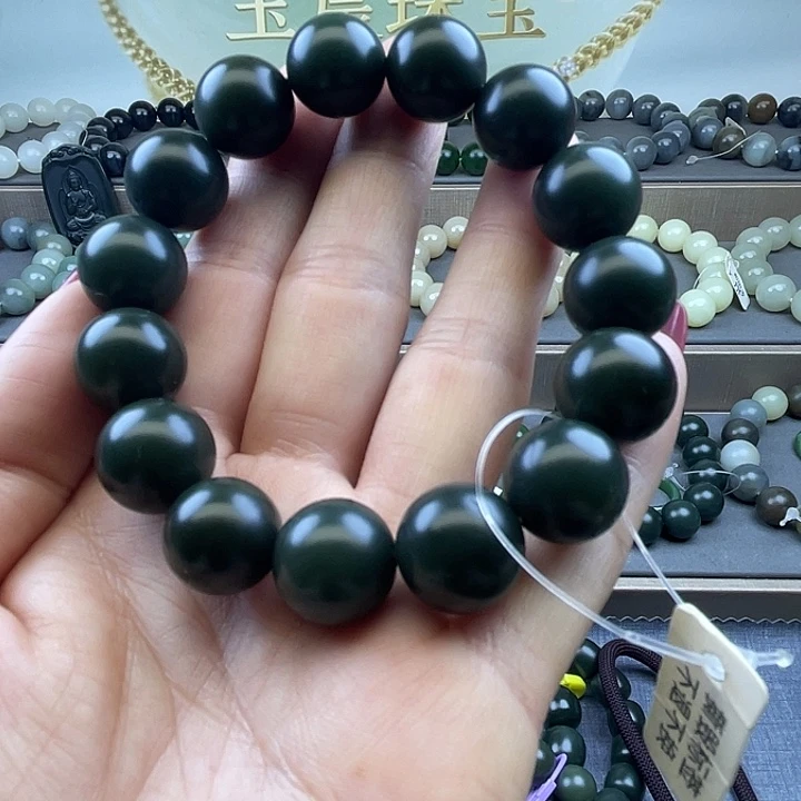 和田玉未镶嵌手链