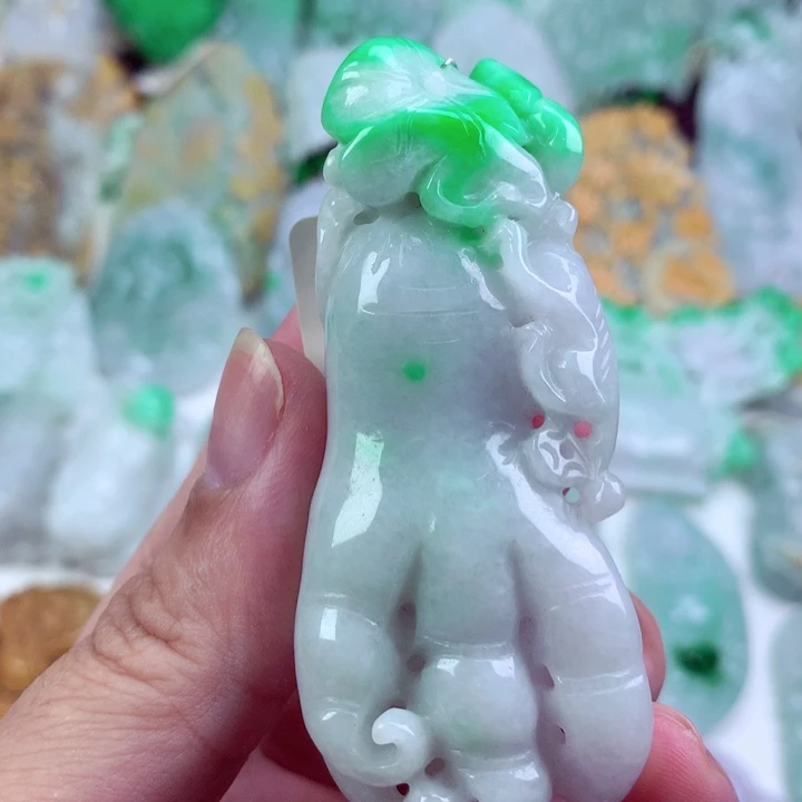 翡翠未镶嵌吊坠(不含链)