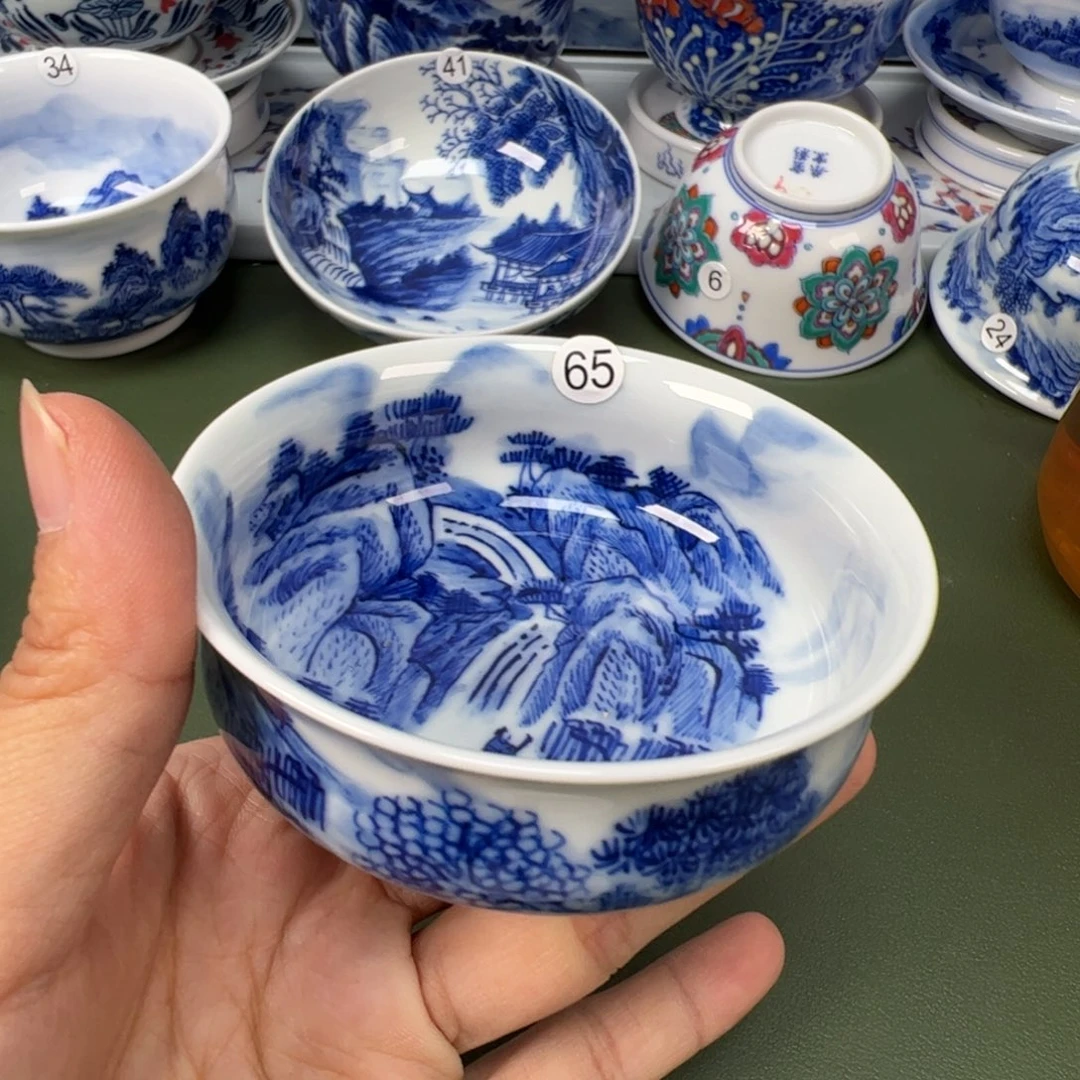陶瓷景德镇纯手工纯手绘茶具木木65
