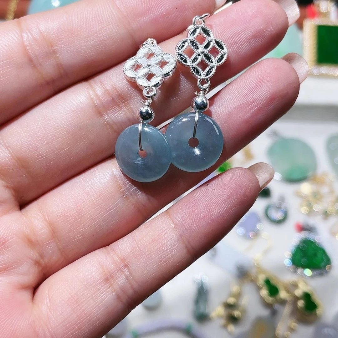 翡翠14K金镶嵌颈饰