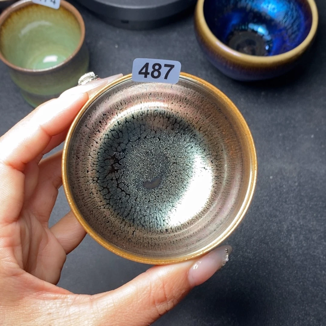 茶盏建窑建盏主人杯487