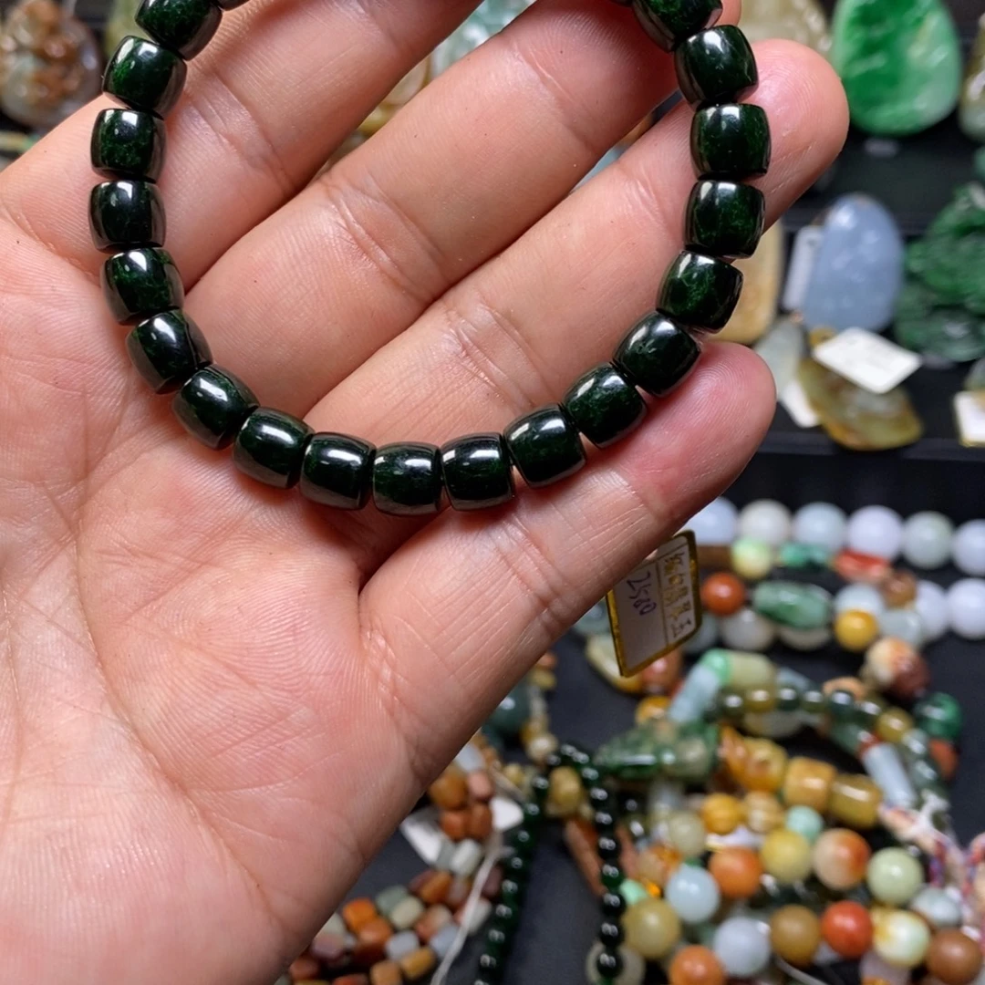 翡翠未镶嵌毛衣链老型