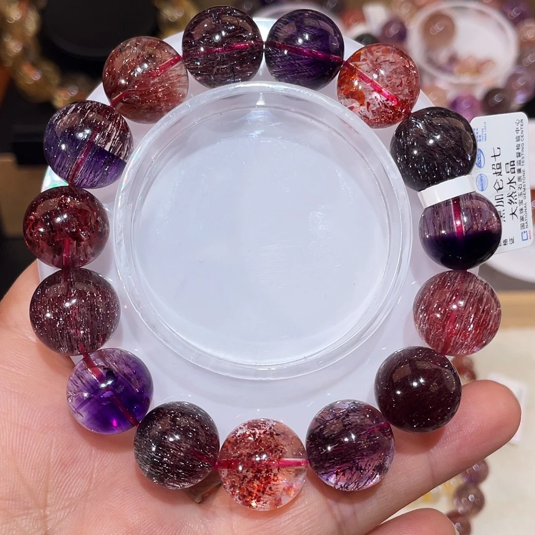 水晶手链未镶嵌黑加仑14