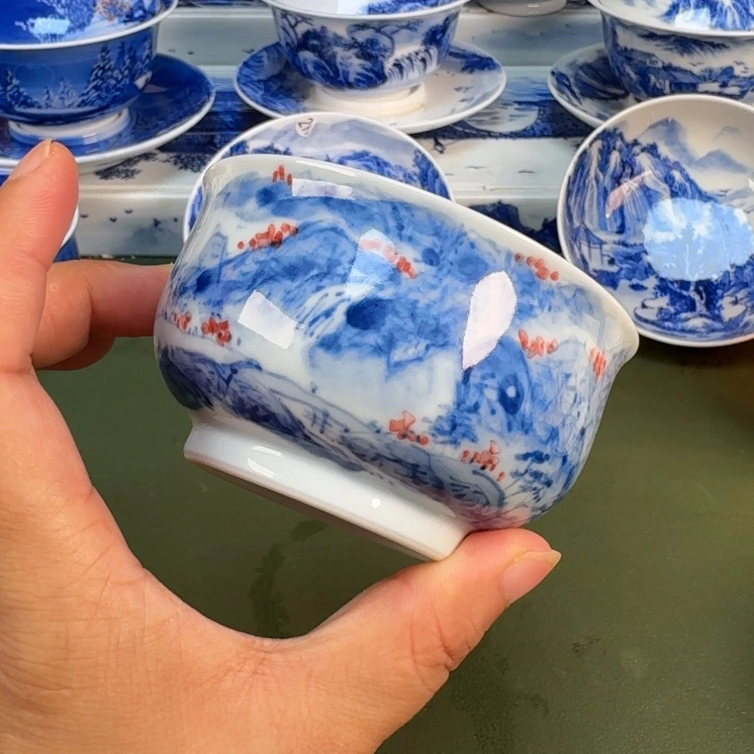 景德镇纯手绘茶具圆圆227