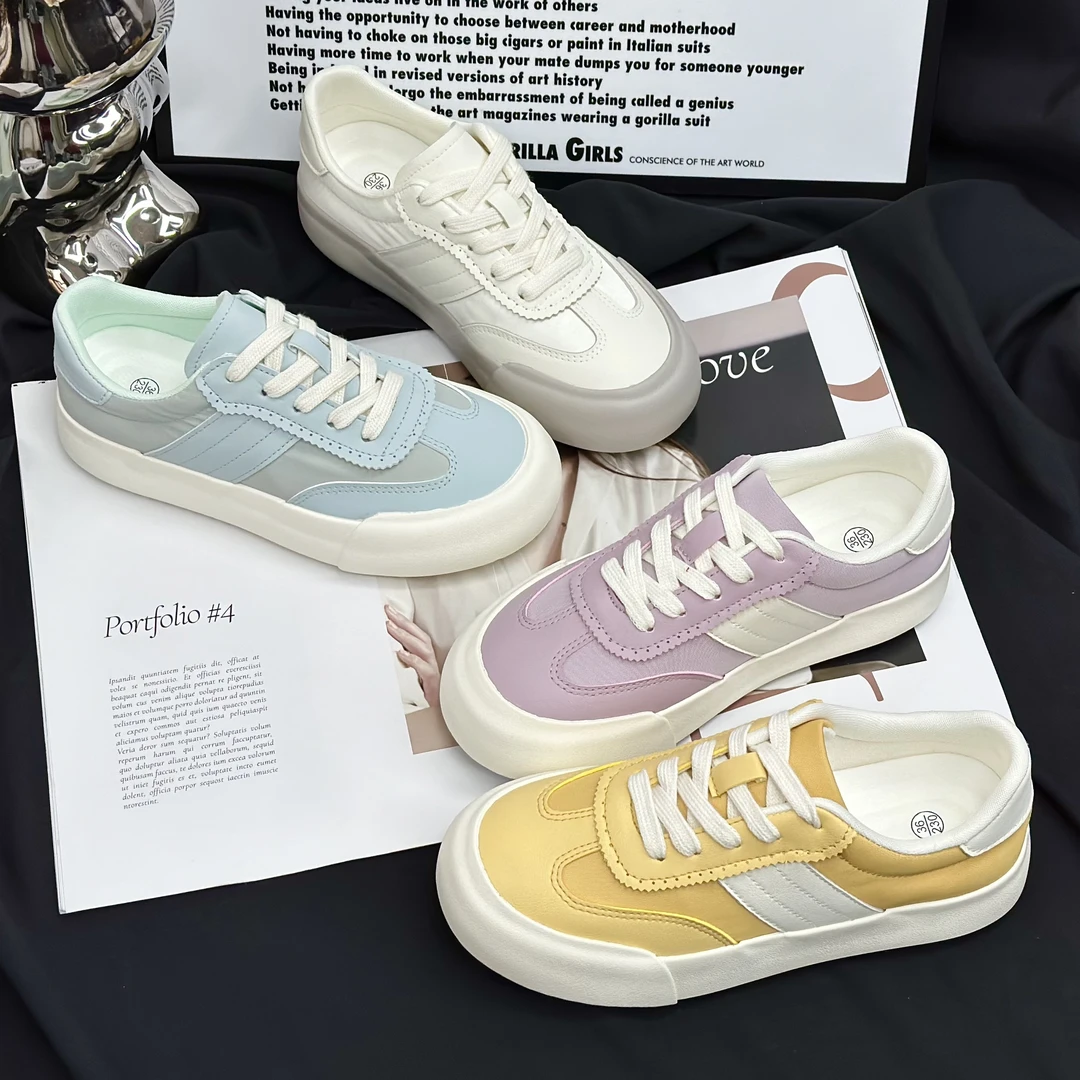 【YU】夏季薄款透气设计感美拉德休闲鞋学生百搭2025新款时尚板鞋