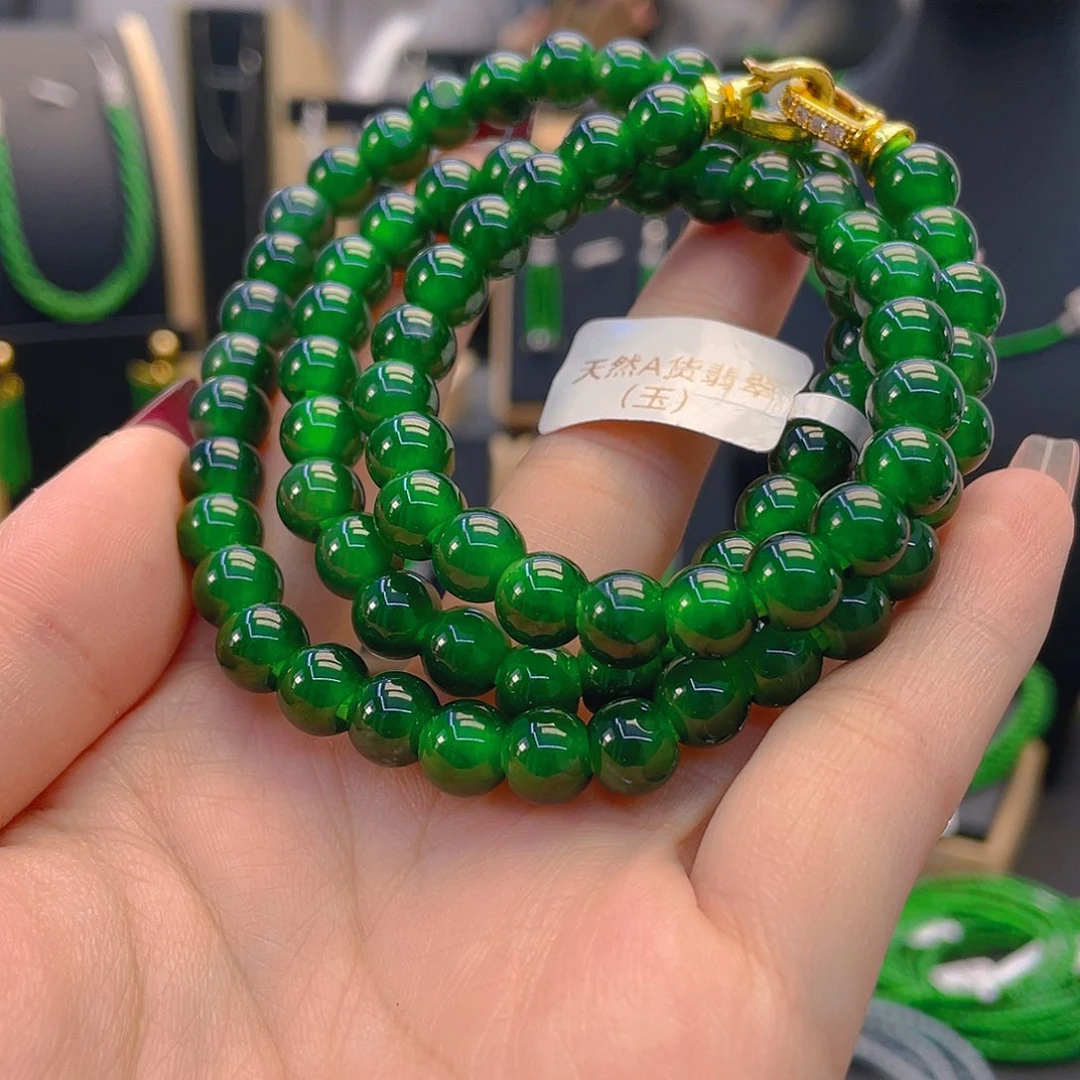 翡翠项链未镶嵌卡8