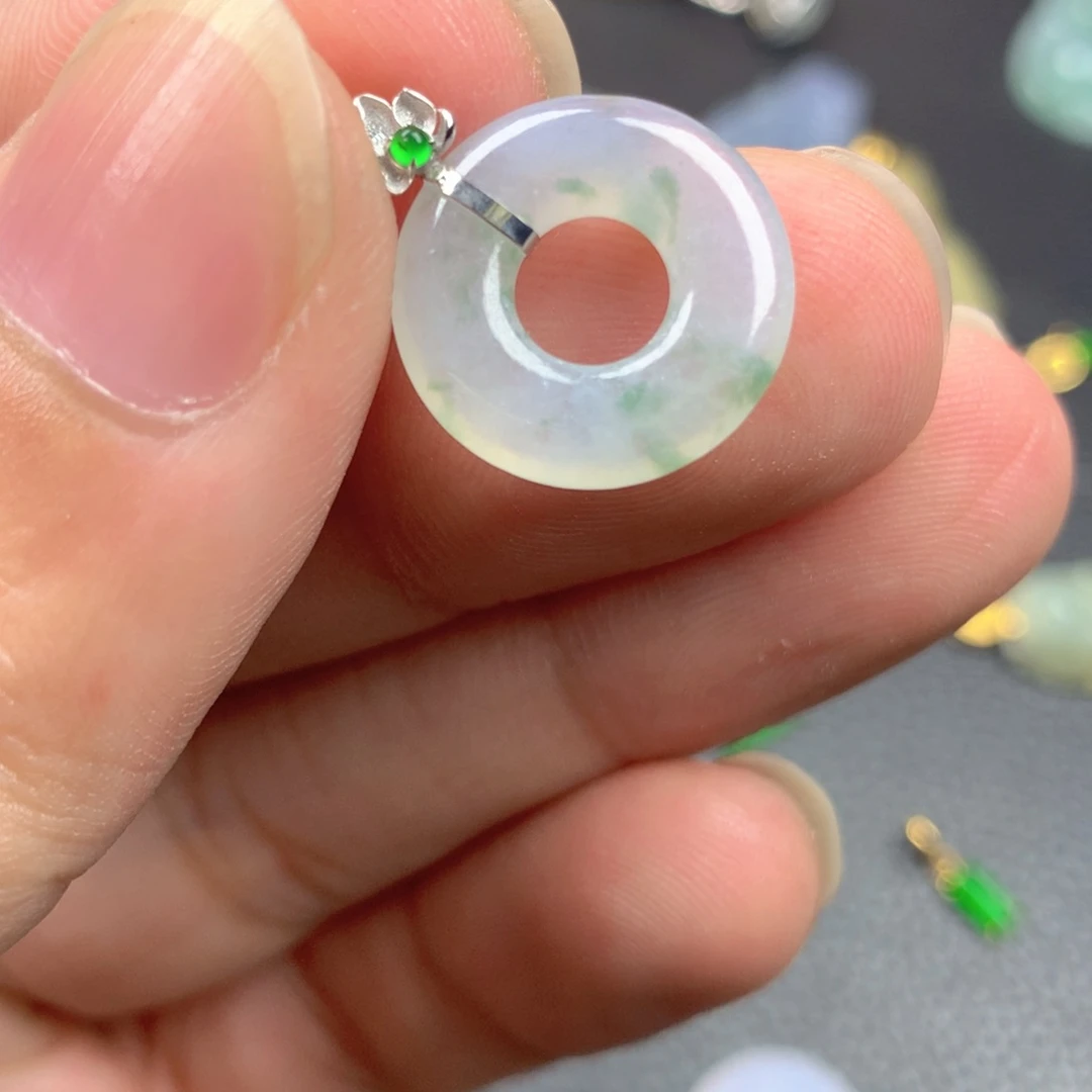 【闪购商品】翡翠18K金镶嵌颈饰翡翠