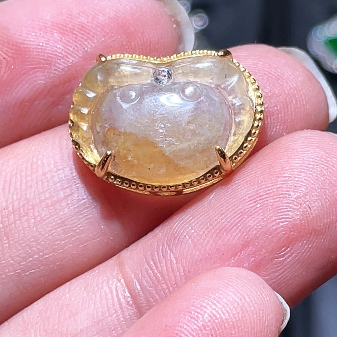 翡翠银S925镶嵌颈饰
