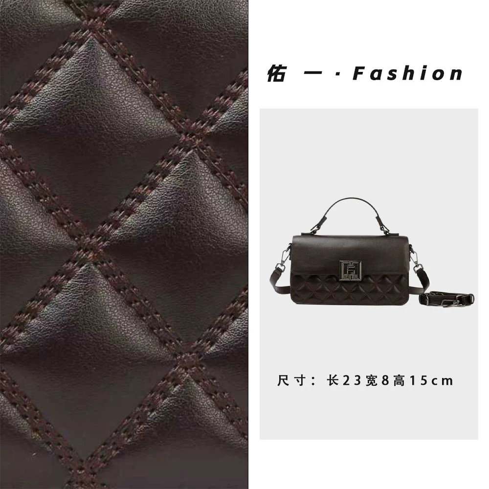 佑一【工厂直销】BF-66725-咖啡色斜挎轻奢时尚女包