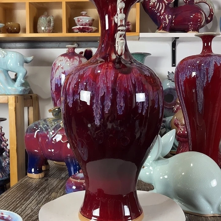 秋***雨瓷片神垕镇钧瓷艺术