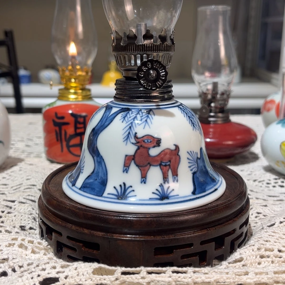 摆件景德镇陶瓷香薰灯